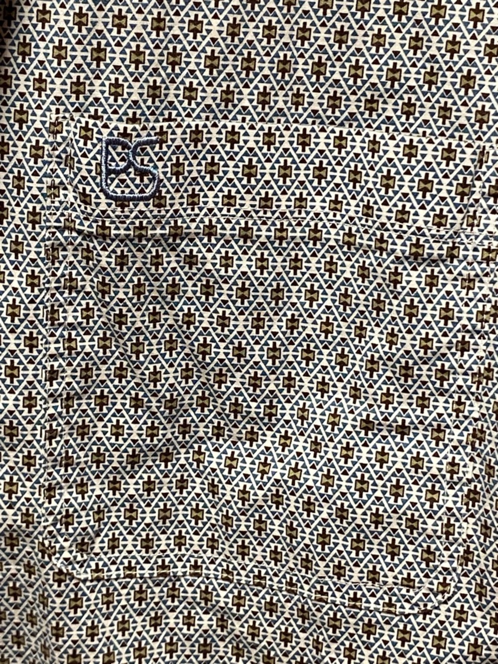 Panhandle Slim True Western Wear Short-Sleeve Geometric Button-Down Shirt - Picture 11 of 13